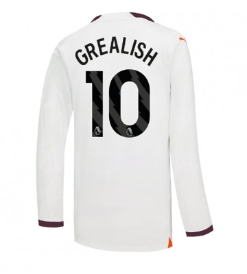 Manchester City Jack Grealish #10 Replika Udebanetrøje 2023-24 Langærmet